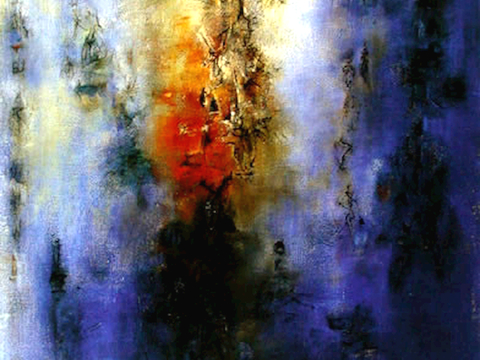  中式新中式挂画壁画字画山水花鸟背景墙壁纸装饰画油画 