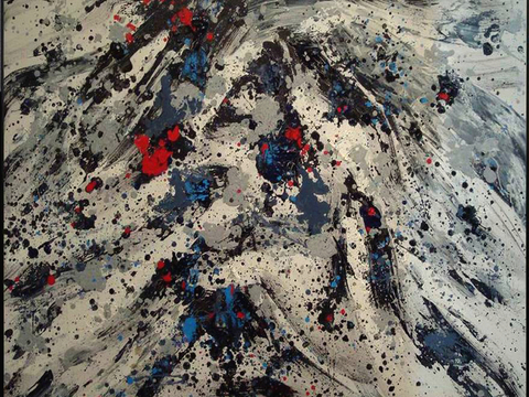  中式新中式挂画壁画字画山水花鸟背景墙壁纸装饰画油画 