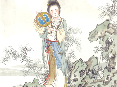  中式新中式挂画壁画字画山水花鸟背景墙壁纸装饰画油画 