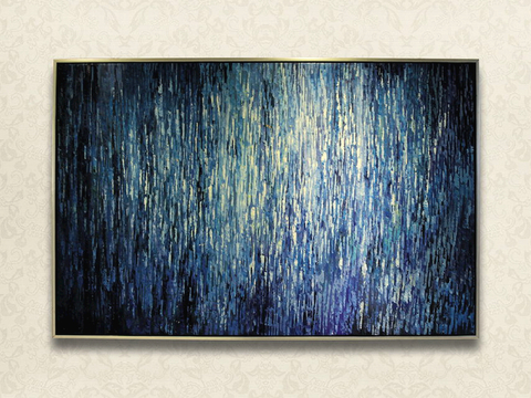  中式新中式挂画壁画字画山水花鸟背景墙壁纸装饰画油画 