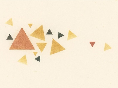  创意极简平涂插画日本当代艺术绘画 