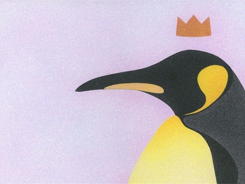  创意极简平涂插画日本当代艺术绘画 