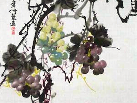  中式新中式挂画壁画字画山水花鸟背景墙壁纸装饰画油画 