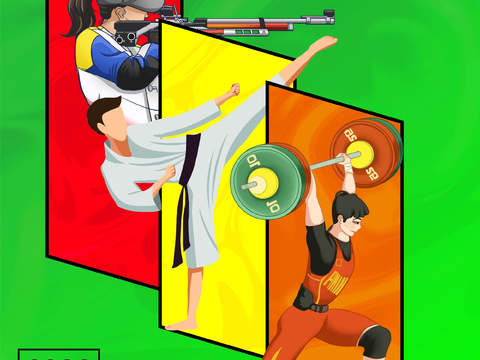 运动会体育项目奥运比赛秋季校园亲子运动会创意海报3