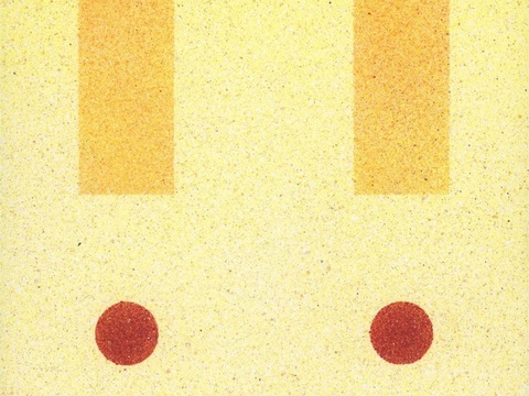  创意极简平涂插画日本当代艺术绘画 