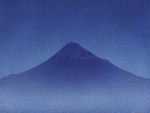  创意极简平涂插画日本当代艺术绘画 