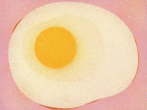  创意极简平涂插画日本当代艺术绘画 