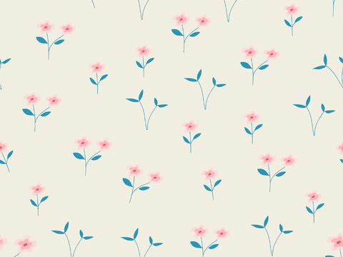 现代植物壁纸墙布