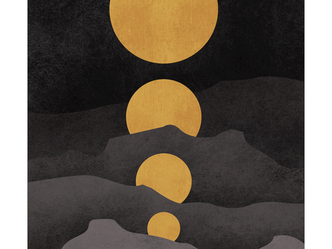  中式新中式挂画壁画字画山水花鸟背景墙壁纸装饰画抽象画油画 