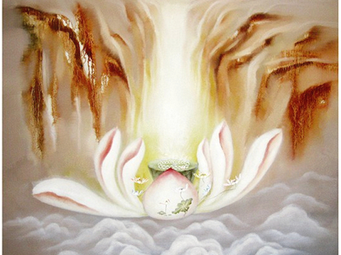  中式新中式挂画壁画水墨字画山水花鸟背景墙壁纸装饰画抽象画油画 