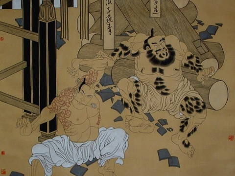  中式新中式挂画壁画字画山水花鸟背景墙壁纸装饰画抽象画油画 