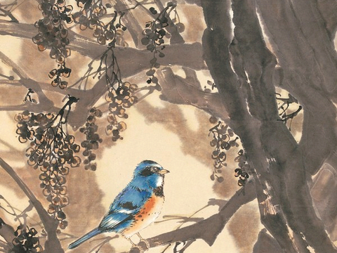  中式新中式挂画壁画字画山水花鸟背景墙壁纸装饰画抽象画油画 