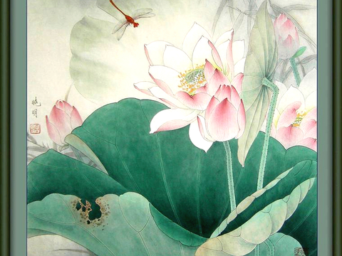  中式新中式挂画壁画水墨字画山水花鸟背景墙壁纸装饰画抽象画油画 