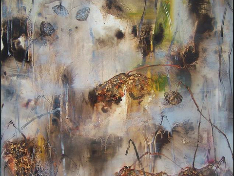  中式新中式挂画壁画字画山水花鸟背景墙壁纸装饰画抽象画油画 