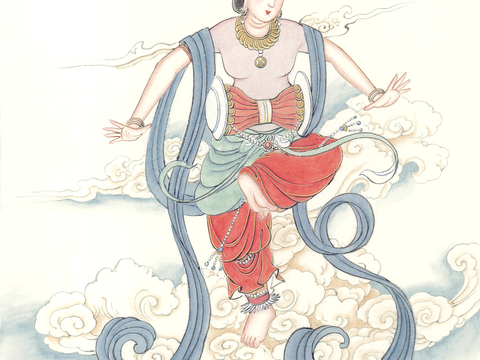  中式新中式挂画壁画字画山水花鸟背景墙壁纸装饰画抽象画油画 