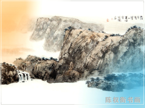  中式新中式挂画壁画字画山水花鸟背景墙壁纸装饰画抽象画油画 
