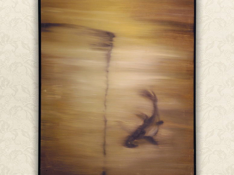  中式新中式挂画壁画水墨字画山水花鸟背景墙壁纸装饰画抽象画油画 