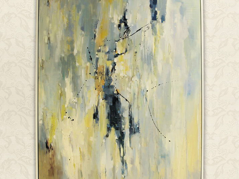  中式新中式挂画壁画字画山水花鸟背景墙壁纸装饰画抽象画油画 