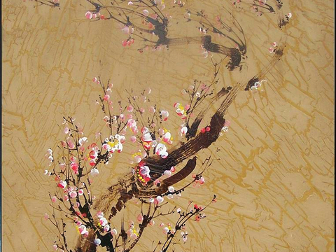  中式新中式挂画壁画字画山水花鸟背景墙壁纸装饰画抽象画油画 