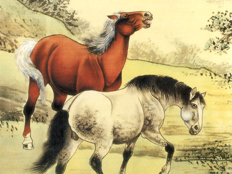  中式新中式挂画壁画字画山水花鸟背景墙壁纸装饰画抽象画油画 