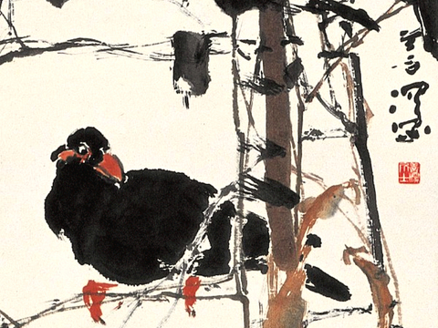  中式新中式挂画壁画字画山水花鸟背景墙壁纸装饰画抽象画油画 