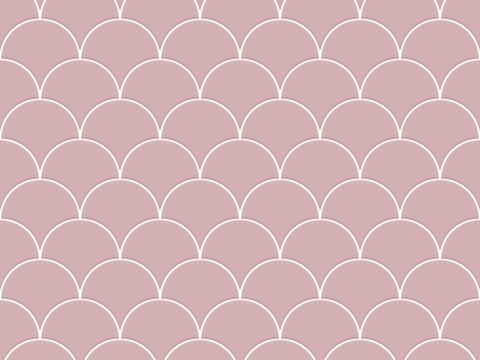 粉色扇形瓷砖马赛克