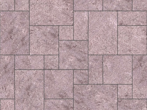  暗红色红色砂岩石板-大小错拼错缝29 