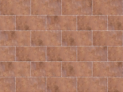 暗红色红色砂岩石板-矩形错缝-横向20