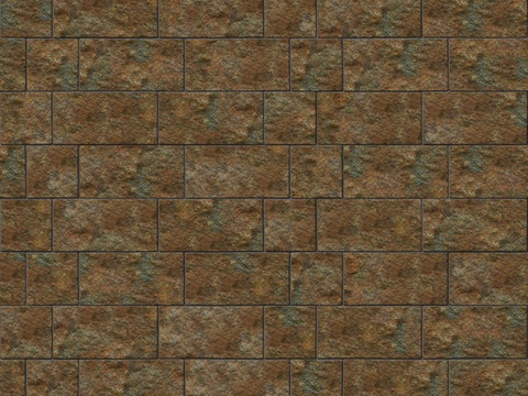 暗红色红色砂岩石板-宽窄间隔错缝26