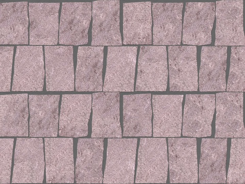  红色砂岩毛石-不规则矩形错缝3 