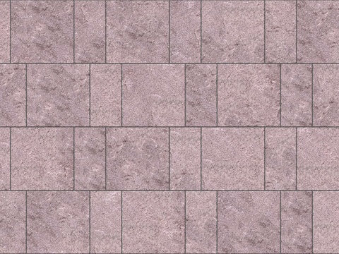 暗红色红色砂岩石板-宽窄间隔错缝35