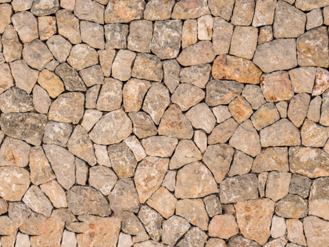  不规则多边形干垒石，自然毛石肌理118 