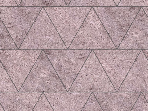  暗红色红色砂岩石板-宽窄间隔错缝38 