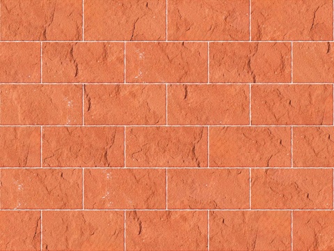 暗红色红色砂岩石板-矩形错缝-横向23