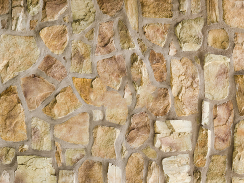  不规则多边形干垒石，自然毛石肌理45 