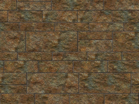  暗红色红色砂岩石板-大小错拼错缝18 