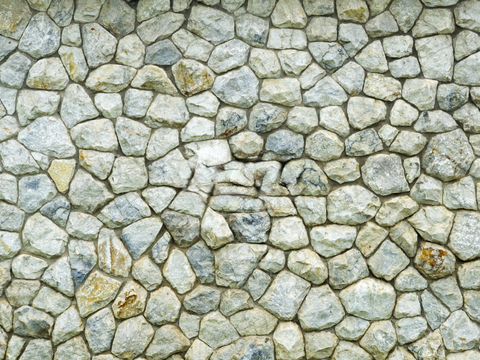  不规则多边形干垒石，自然毛石肌理68 
