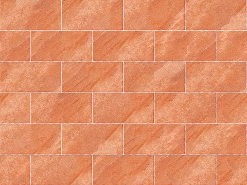 暗红色红色砂岩石板-矩形错缝-横向49