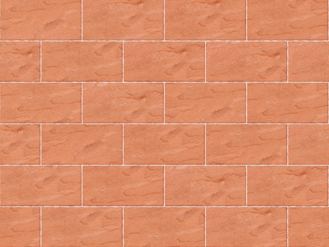 暗红色红色砂岩石板-矩形错缝-横向50