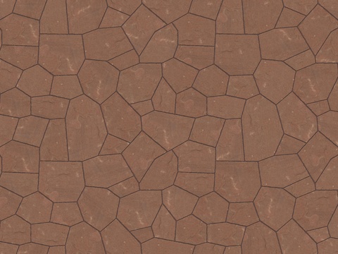  红色砂岩毛石-多边形毛石-破冰纹毛石11 