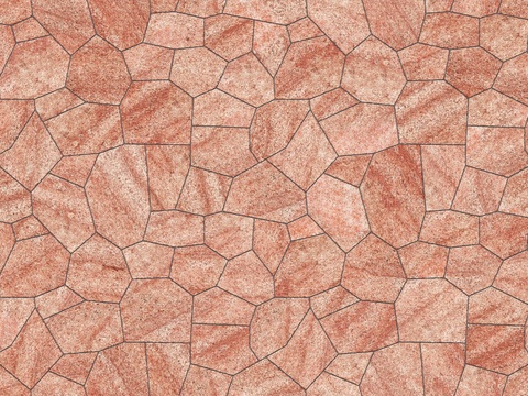 红色砂岩毛石-多边形毛石-破冰纹毛石39