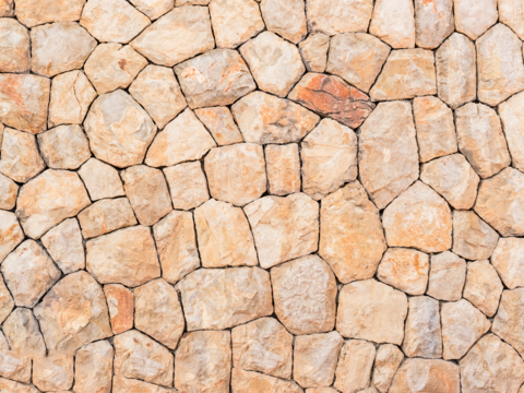  不规则多边形干垒石，自然毛石肌理124 