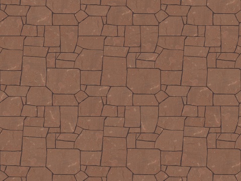 红色砂岩毛石-多边形毛石-破冰纹毛石7