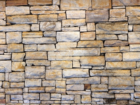  规则自然形态干垒石，毛石墙面67 