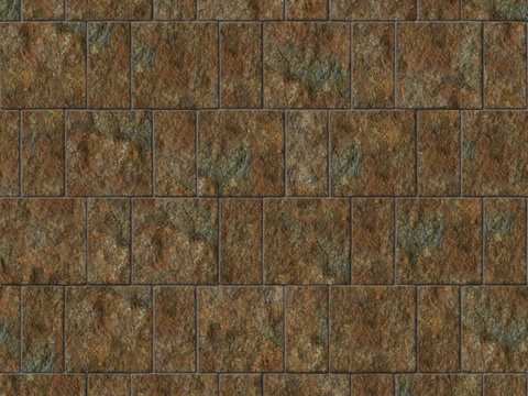 暗红色红色砂岩石板-宽窄间隔错缝21