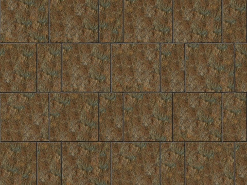  暗红色红色砂岩石板-宽窄间隔错缝28 