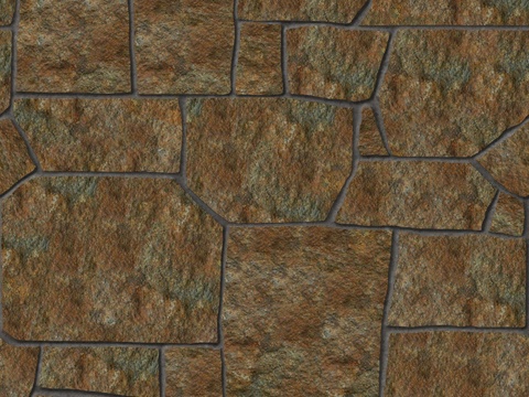 红色砂岩毛石-多边形毛石-破冰纹毛石22