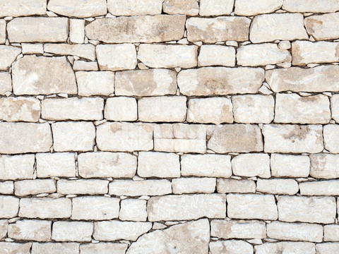 规则自然形态干垒石，毛石墙面41