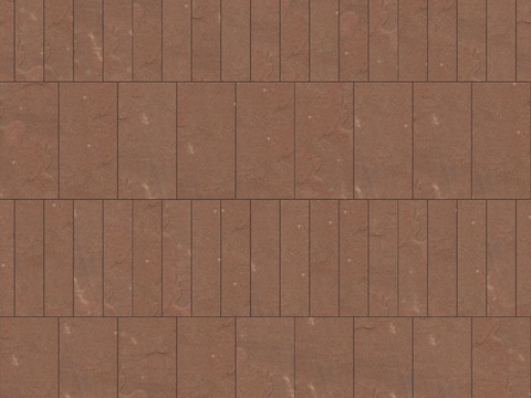 暗红色红色砂岩石板-宽窄间隔错缝2