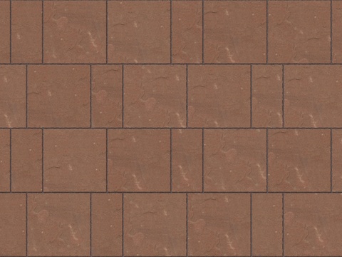 暗红色红色砂岩石板-宽窄间隔错缝10